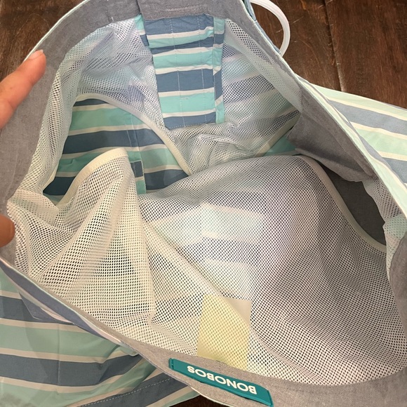 Bonobos Flat Front Blue Stripe Swim Trunks size Small - Picture 6 of 7